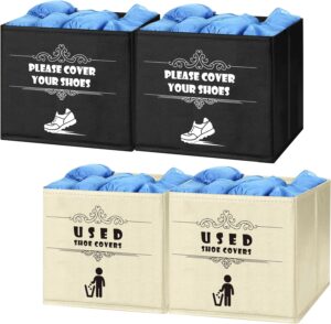 4 Pcs Shoe Covers Box, Homeowner Real Estate Agent Realtor Supplies