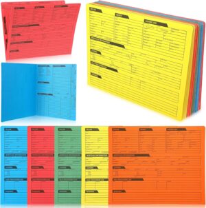 Yeaqee 50 Pcs Real Estate Listing Folder Pre Printed Right Panel List Durable Real Estate